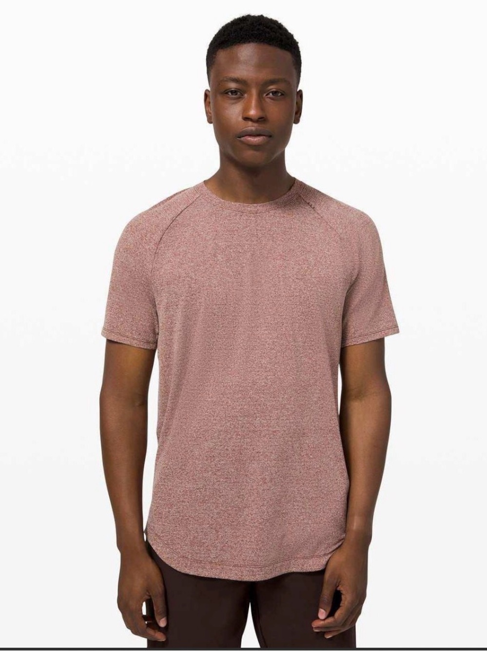 Lululemon Metal Vent Tech Short Sleeve Shirt Pink Grid Medium